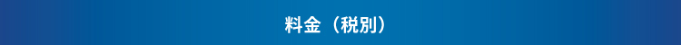 料金（税別）