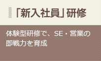 「新入社員」研修 体験型研修で、SE・営業の即戦力を育成